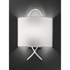 Polished Chrome Single Light Wall Fitting