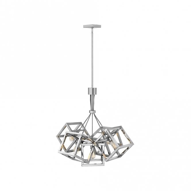 Quintiesse Ensemble 5 Light Cluster Chandelier In Polished Nickel Finish