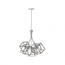 Quintiesse Ensemble 5 Light Cluster Chandelier In Polished Nickel Finish