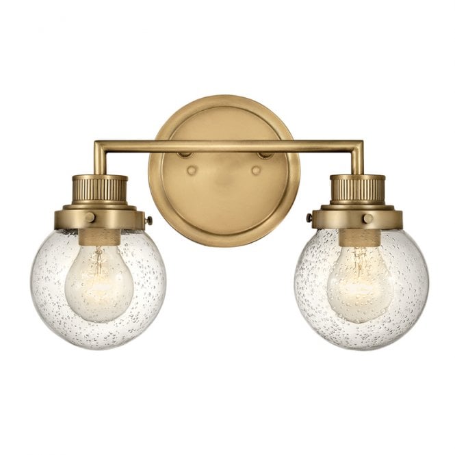 Quintiesse Poppy 2 Light  Wall Fitting In Heritage Brass Finish
