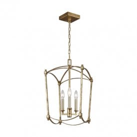 Thayer 3 Light Chandelier In Antique Gold Finish