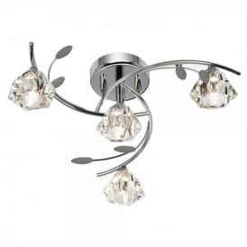 2634-4CC Sierra 4 Light Semi Flush Ceiling Fitting In Polished Chrome Finish