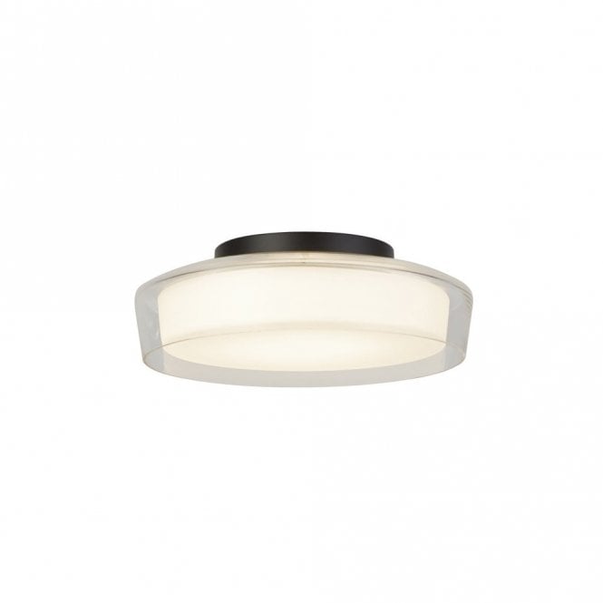 Searchlight Lighting 400612 Searchlight Puck LED Bathroom Flush Ceiling Fitting In Matt Black Finish