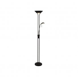 400632 Searchlight Mother & Child LED Floor Lamp in Matt Black Finish