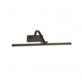 400657 Bilbao LED 51cm Single Light Picture Light in Black Brushed Gold Finish