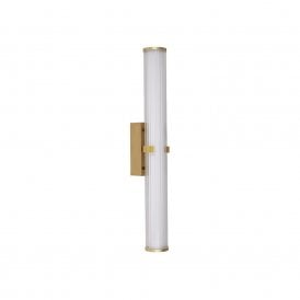 47596 Searchlight Clamp 630 LED Bathroom Wall Fitting in Gold Finish