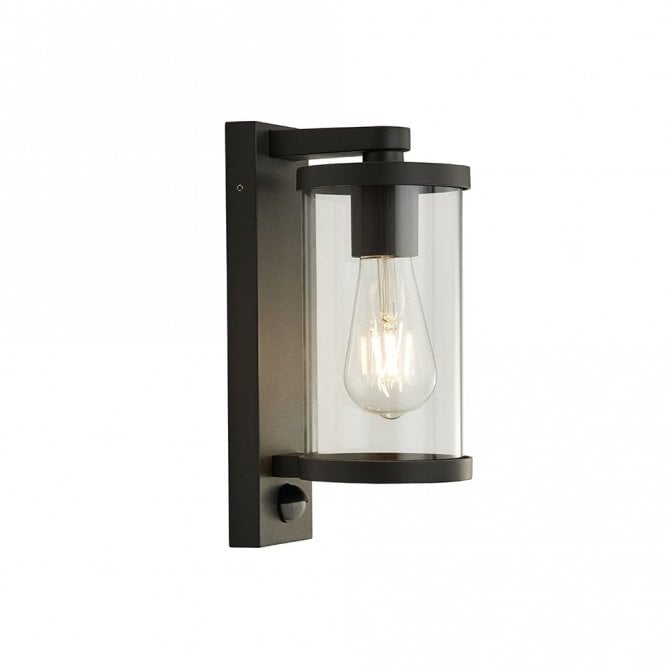 Searchlight Lighting 47669 Searchlight Single Light Outdoor Wall Lantern with PIR Sensor in Black Finish