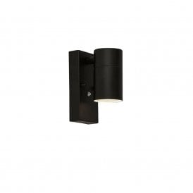 49250 Searchlight Rochester Single Light Outdoor Wall Light with Dusk to Dawn Sensor in Black Finish