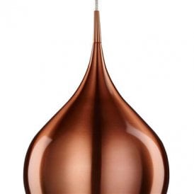 6461-26CU Vibrant Single Light Ceiling Pendant In Pink Metal Finish