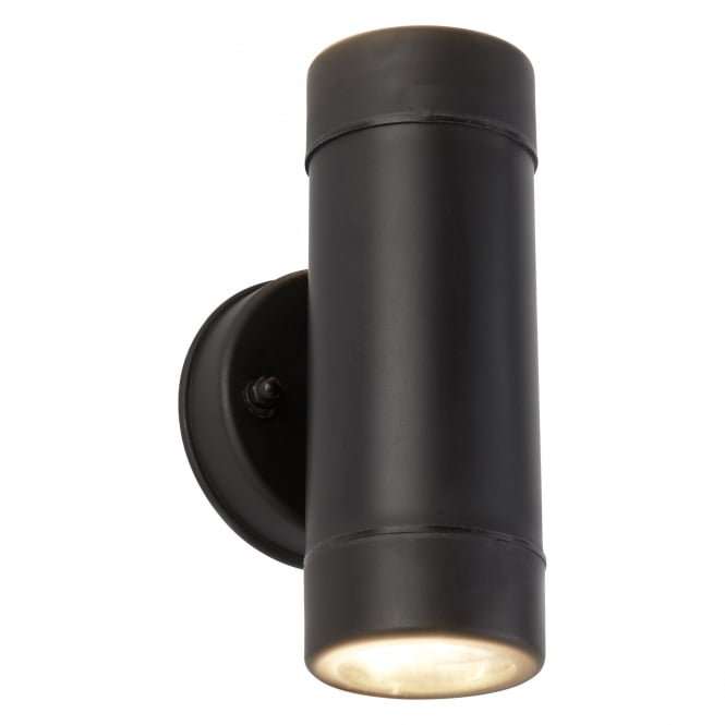 Searchlight Lighting 7592-2BK Polycarbonate LED 2 Light Coastal Outdoor Wall Fitting In Black Finish