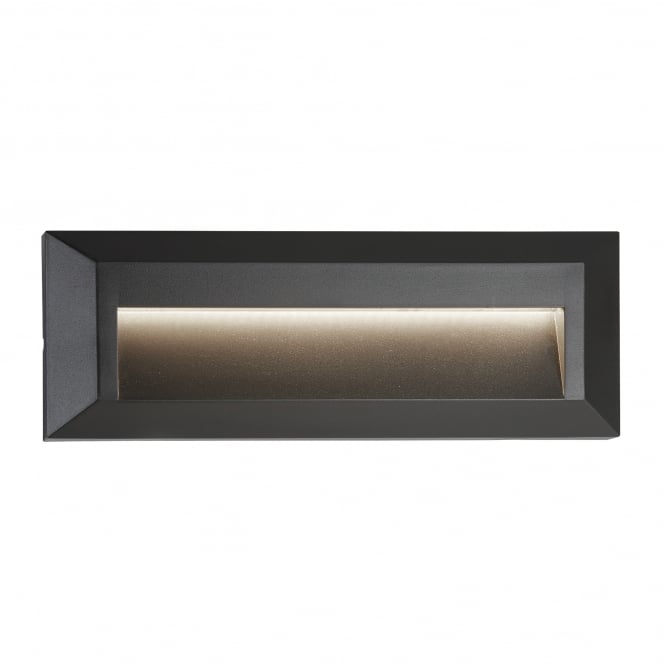 Searchlight Lighting 8732GY Ankle Outdoor Rectangular LED Wall Fitting In Dark Grey Finish