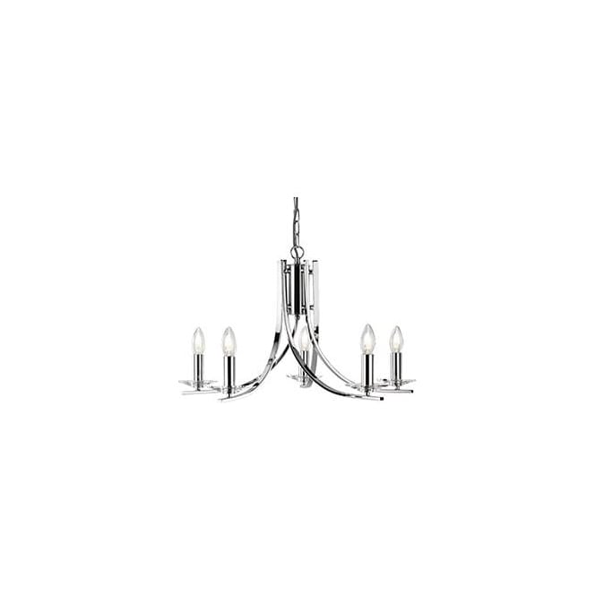Searchlight Lighting Ascona 5 Light Ceiling Fitting in Polished Chrome Finish