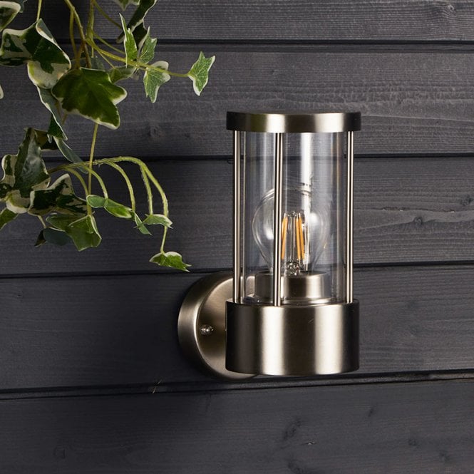 Searchlight Lighting Ascott Single Light Outdoor Wall Fitting In Stainless Steel Finish