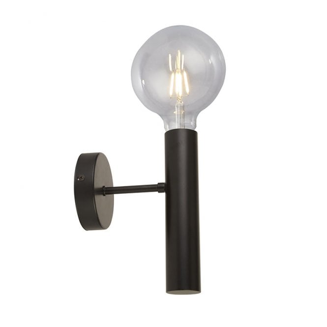 Searchlight Lighting Dulwich Single Light Wall Fitting In Matt Black Finish