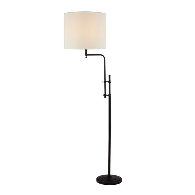 Searchlight Lighting Munich Single Light Adjustable Floor Light In Matt Black Finish