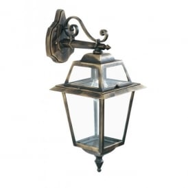 New Orleans Black Gold Finish Wall Light