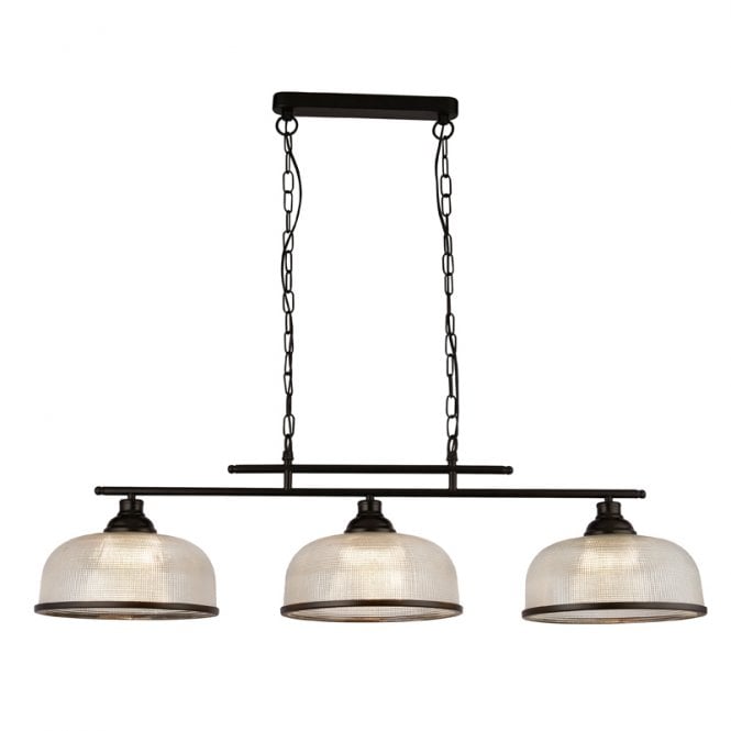 Searchlight Lighting Searchlight Highworth 3 Light Bar Ceiling Pendant In Black Finish