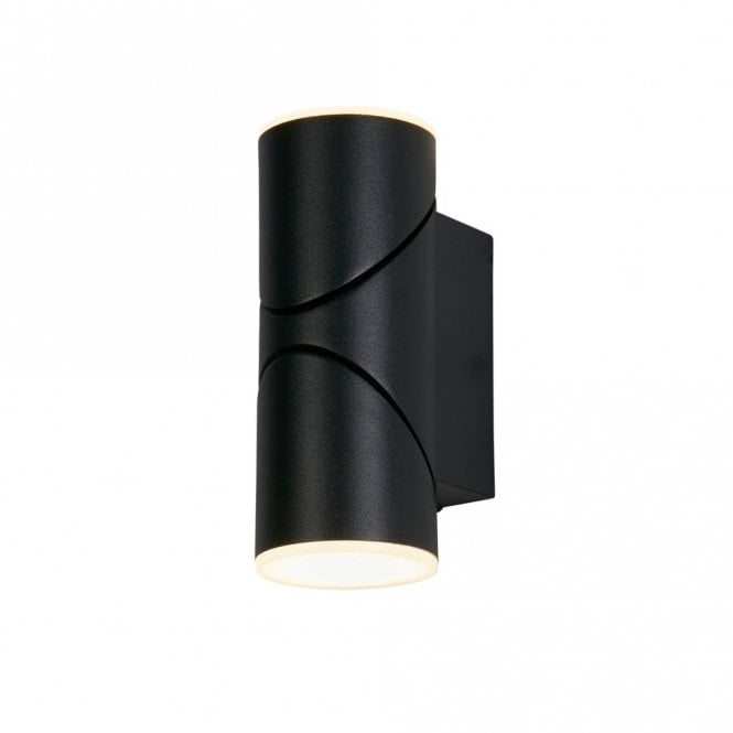 Searchlight Lighting Whittle LED Outdoor Adjustable Up & Down Wall Light - Matt Black