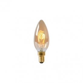 12906 3W Very Warm White Dimmable LED Decorative Filament Candle Bulb Small Screw Cap