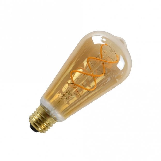 Selected By Lyco 5W Very Warm White Dimmable LED Decorative Filament Squirrel Cage Bulb - Screw Cap