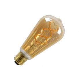 Selected By Lyco 5W Very Warm White Dimmable LED Decorative Filament Squirrel Cage Bulb - Screw Cap