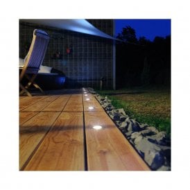 E1047 3W LED Recessed Ground Light In Stainless Steel Finish