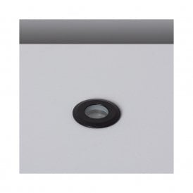 E1627 Tiziano 1W Warm White LED Recessed Ground light in Black Finish