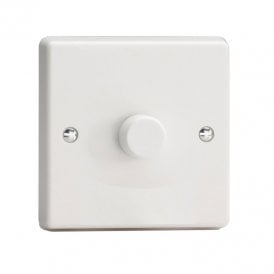 LED Compatible Dimmer 1 X 120W In White Finish