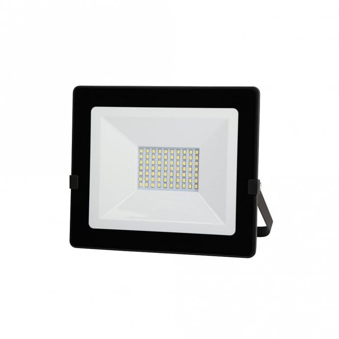 Selected By Lyco Lyco 50W Integrated Cool White LED Floodlight Fitting in Black Finish with Tempered Glass