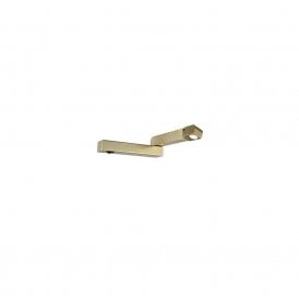 Single Light LED Switched Flush Reading Light In Matt Gold Finish Right Hand
