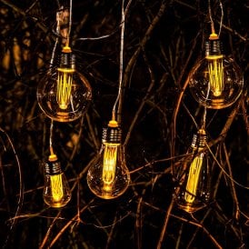 Suri 365 Set Of 7 Filament Solar Powered Integrated LED String Lights