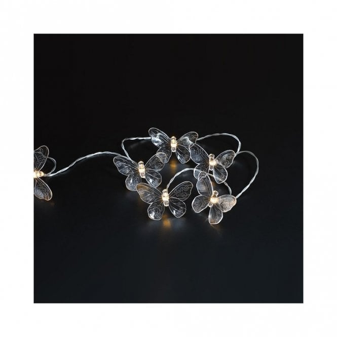 Suri 365 Solar Powered Set Of 20 Butterfly Integrated LED String Lights