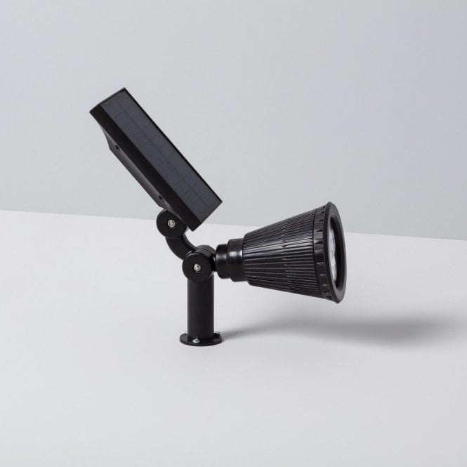 Suri  Meillion Daylight White Solar LED Spotlight In Black Finish