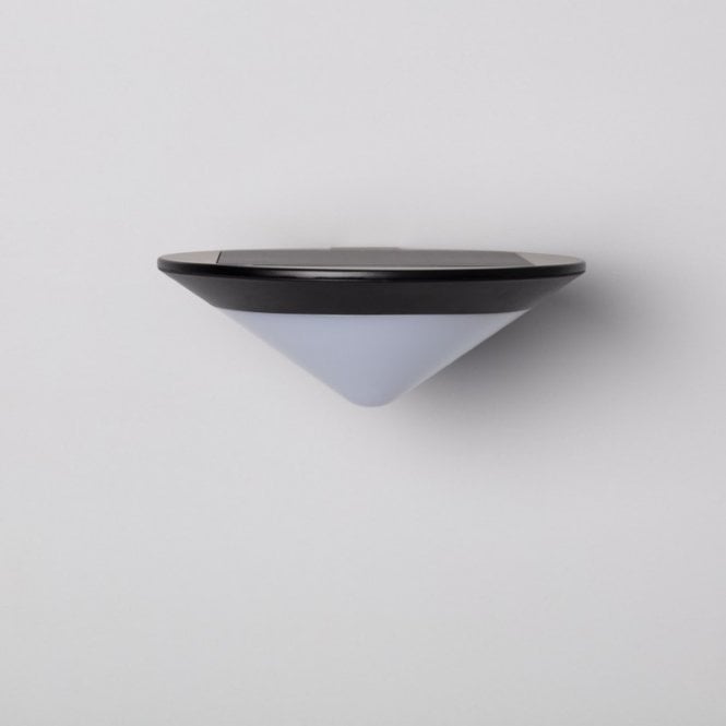 Suri  Tucson Solar LED Outdoor Wall Light with PIR Sensor In Black Finish