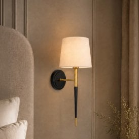 Westport Amber Painted Gold Wall Light - Gold