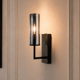 Westport Kyst Glass Wall Light - Black