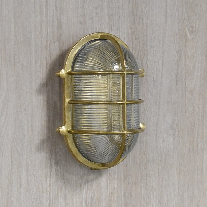 Westport Lighting Coastal Bow Outdoor Flush Wall Light - Brass