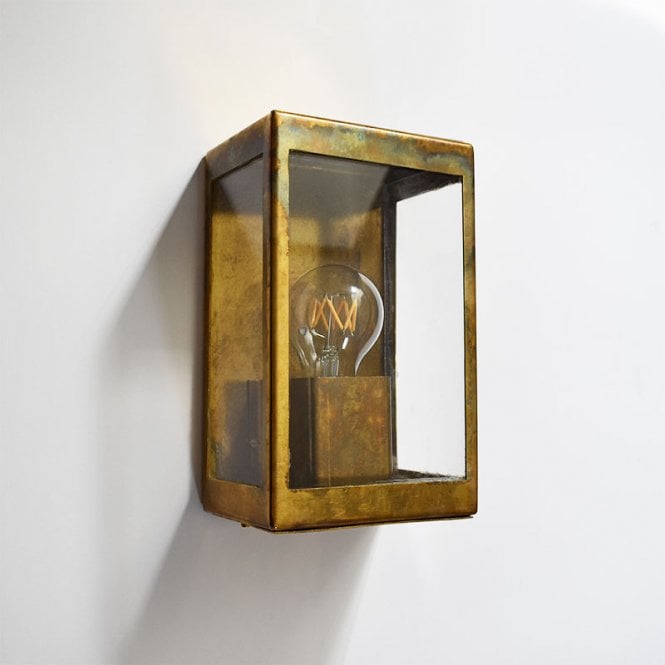Westport Lighting Coastal Cabin Half Lantern Outdoor Wall Light - Brass