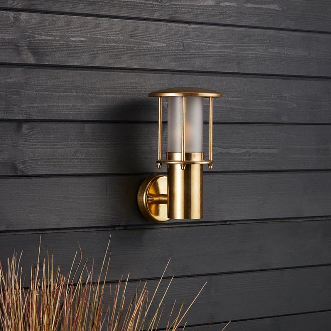 Westport Lighting Coastal Ives Outdoor Wall Light - Brass