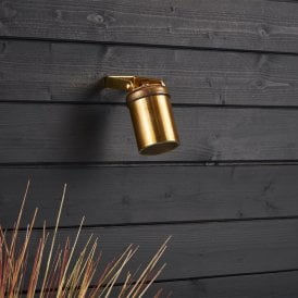 Coastal Lighthouse Outdoor Wall Mounted Spotlight - Brass