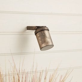 Coastal Lighthouse Outdoor Wall Mounted Spotlight - Pewter