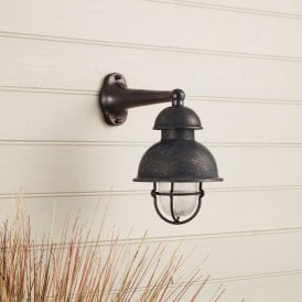 Coastal Margate Outdoor Wall Light - Oxidised Black