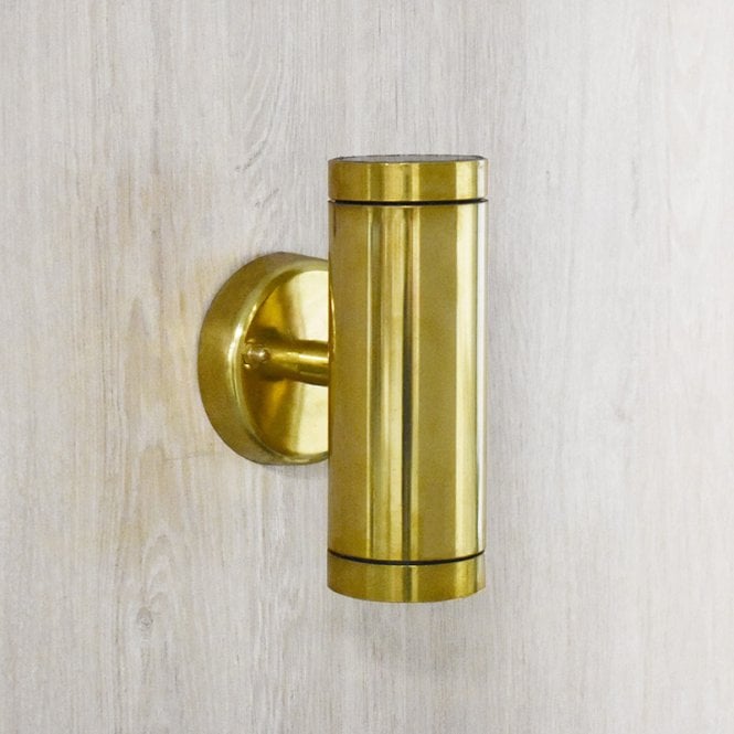 Westport Lighting Coastal Sail Outdoor Up & Down Wall Light - Brass