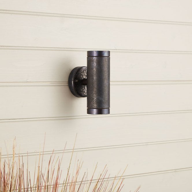 Westport Lighting Coastal Sail Outdoor Up & Down Wall Light - Oxidised Black