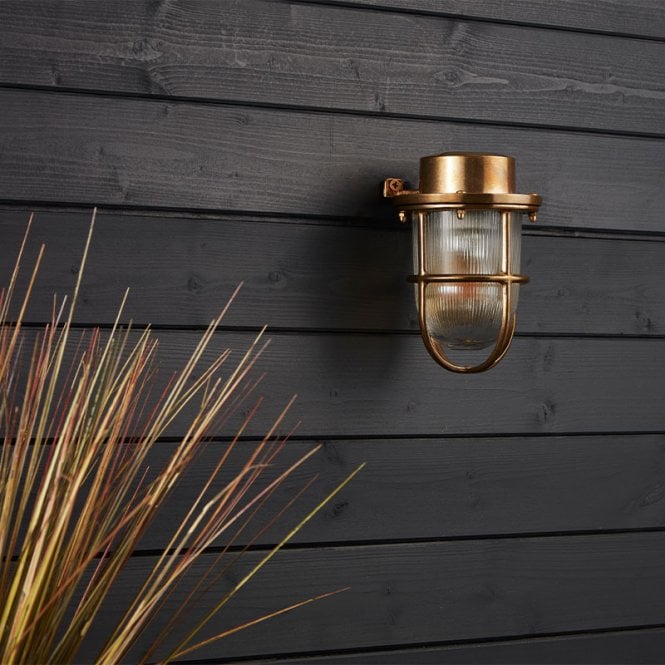 Westport Lighting Coastal Whitby Outdoor Wall Light - Brass