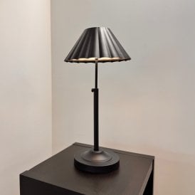 Jules USB Rechargeable LED Touch Table Lamp - Black