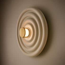 Westport Alexandra LED Ceramic Wall Light - Cream