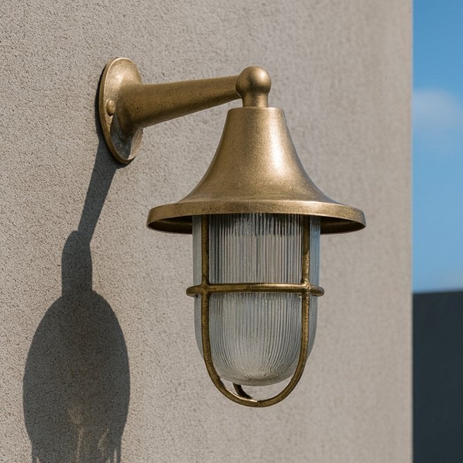 Westport Lighting Westport Auburn Coastal Outdoor Wall Light - Brass