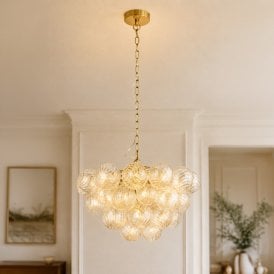 Westport Avery Glass Chandelier - Clear