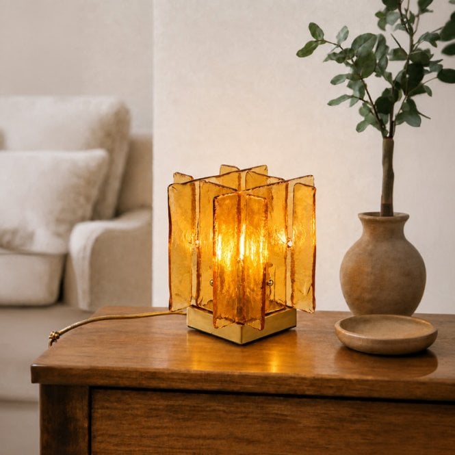 Westport Lighting Westport Blake Glass Table Lamp - Amber